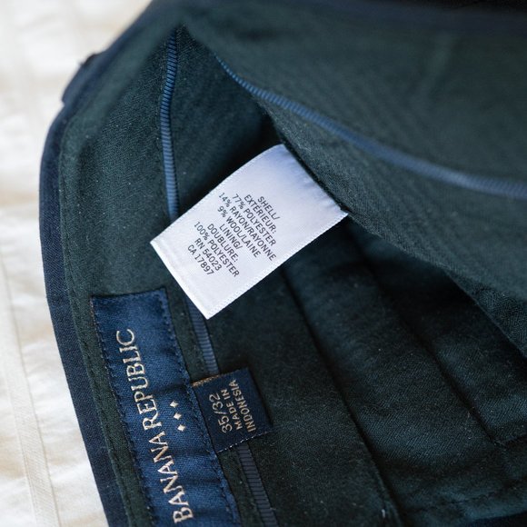 Banana Republic Dress Pants Dark Blue Size 34/32 - Picture 6 of 9